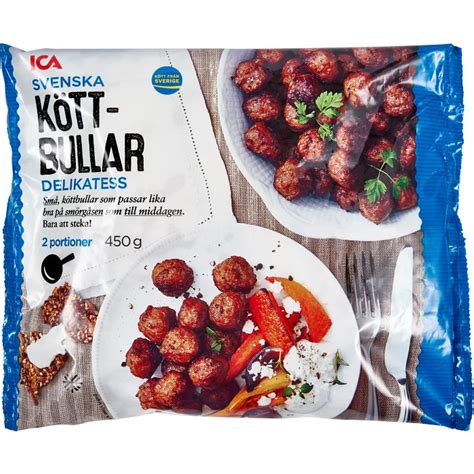 Köttbullar Delikatess Frysta 450g ICA Handla mat online från din