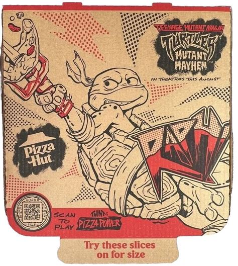 Pizza Hut Set Of 5 Tmnt Mutant Mayhem Collectible Boxes New Unused