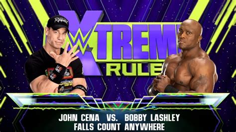 Wwe K John Cena Vs Bobby Lashley Falls Count Anywhere Fight Wwe