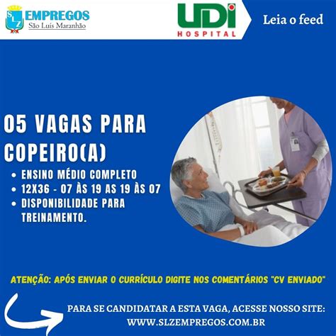 Vagas Para Copeiro A Slz Empregos