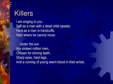 Killers By Carl Sandburg Ppt Download