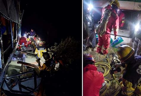 Tres fallecidos y más de 25 heridos tras embarrancamiento de un bus en