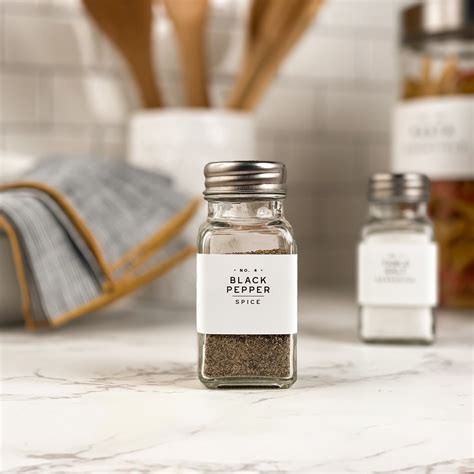 Simply Modern Salt And Pepper Labels Kitchen Storage Labels Etsy