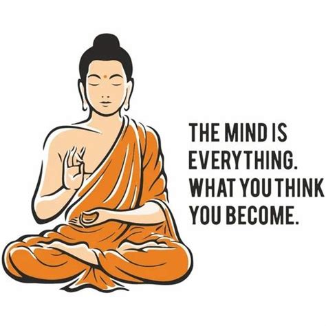 Doodad Meditating Buddha Quotes Wall Sticker Matt Vinyl Large Size