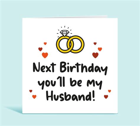 Fiance Card Fianc Birthday Card Happy Birthday Card Next Etsy