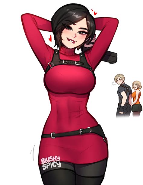 Leon S Kennedy Ashley Graham And Ada Wong Resident Evil And 2 More Drawn By Blushyspicy