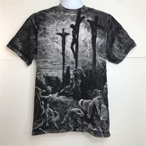 Gustave Dore Jesus Crucifixion Modern Revival Mens L Gem