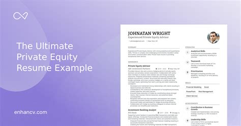 Private Equity Resume Examples Guide For