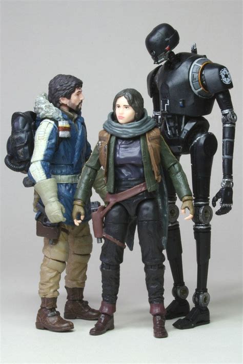 Custom 3.75" Jedha Cassian Andor, Jyn Erso and K-2SO | Star wars toys, Star wars collection ...