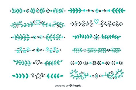 Free Vector Ornament Divider Collection