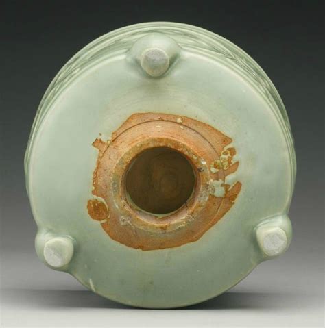 A Longquan Celadon Molded Tripod Censer Southern Song Dynasty