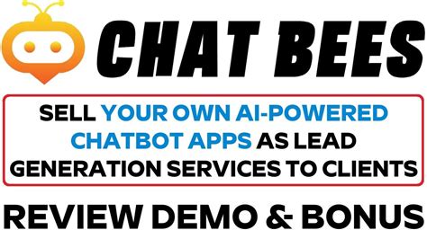 Chat Bees Review Demo Bonus Create And Sell Your Own Chatgpt Apps