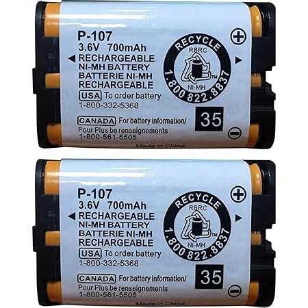 Amazon Replacement For Panasonic Hhr P Battery Compatible