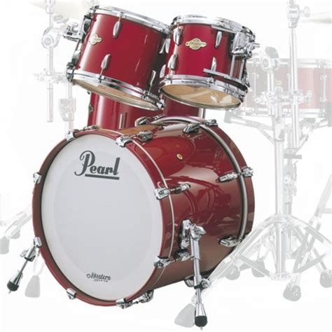 DISC Pearl Masters Premium Maple 22 Fusion Shell Pack Red Pearl