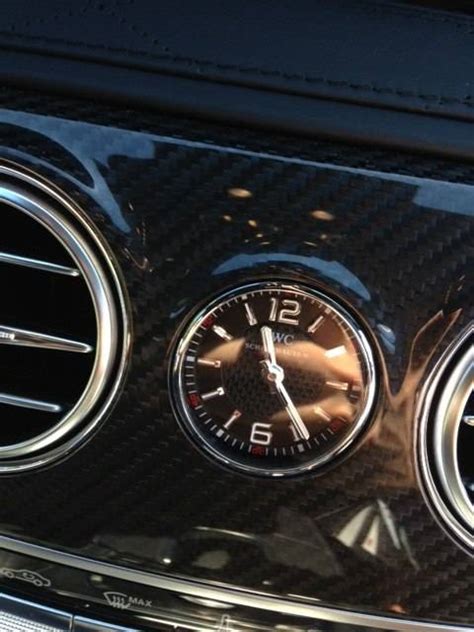 Exclusive See The IWC Clock Inside The Mercedes Benz S63 AMG Luxury