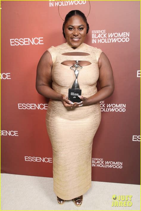 Oscar Nominee Danielle Brooks Wears A Halo To Accept Honor At Essences