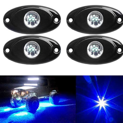 LED Rock Light Kits with 4 pods Lights For Off Road Truck Car ATV SUV – Firebugmoto