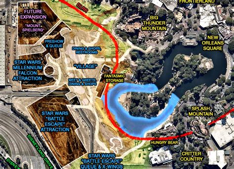 A Look From Above Star Wars Land At Disneyland Travel To The Magic