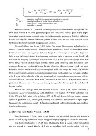 Penjelasan Iteman Pdf