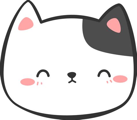 Elemento De Desenho Animado De Cabeça De Gato Gatinho Fofo 9973924 Png