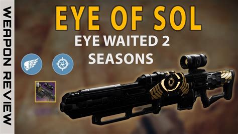 Eye Waited A Season And A Half For This Sniper Eye Of Sol God Roll