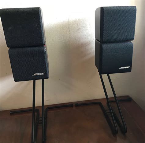 Bose Redline Double Cube Speaker Acoustimass Lifestyle With Stand