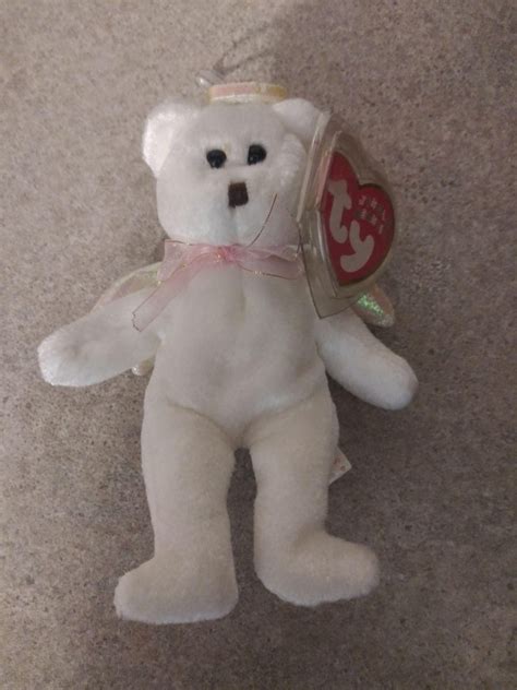 Ty Beanie Babies Jingle Beanies Halo Angel Teddy Bear Ornament Etsy