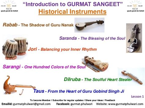 An overview of historical instruments in gurmat sangeet ver.1