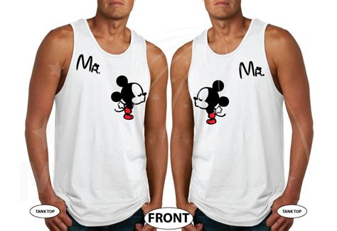 Disney LGBT Gay Matching Couple Mr Shirts With Mickey Mouse Kissing Im His Prince And Hes My