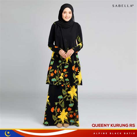 Sabella Baju Kurung Queeny Batik Ready Stock By Khaira Part