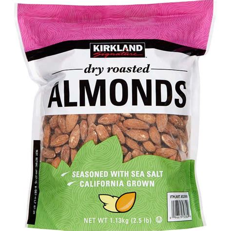 Kirkland Signature Dry Roasted Almonds 25 Lbs Roasted Almonds Best