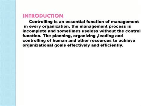 Controlling Ppt Ppt