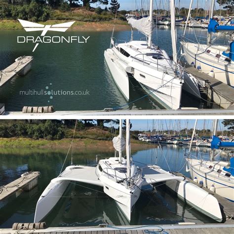 Dragonfly 28 Swing Wing trimaran | Dragonfly, Sailing, Family cruise