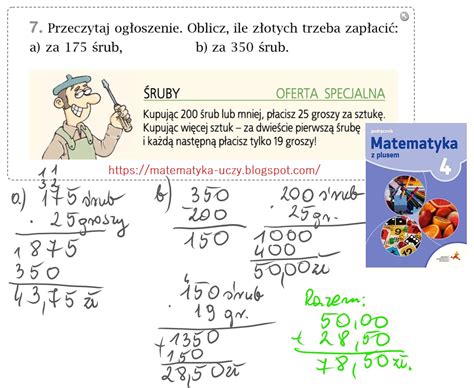 Matematyka Uczy Zad I Oraz Zagadka Str Matematyka Z Plusem