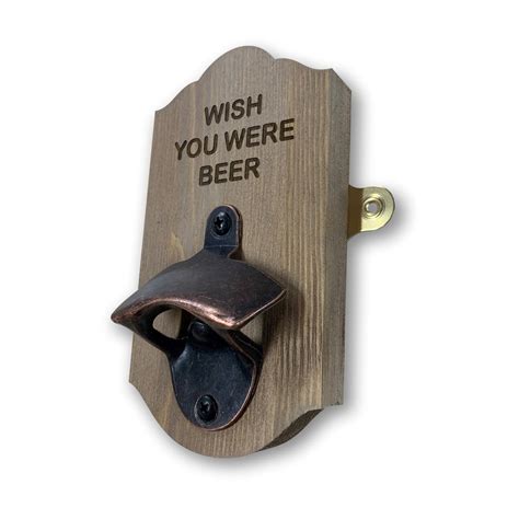 Wall Mounted Personalised Beer Bottle Opener Great T Home Etsy