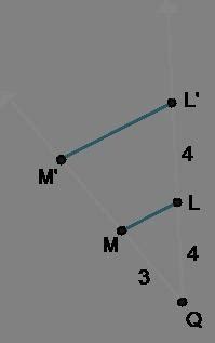 FREE Line Segment LM Is Dilated To Create L M Using Point Q As The