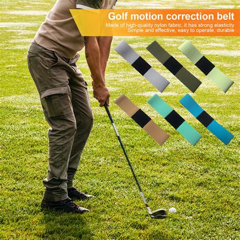 Sioweci Golf Swing Training Aid Golf Swing Correcting Elastic Arm Band Assist Posture Motion