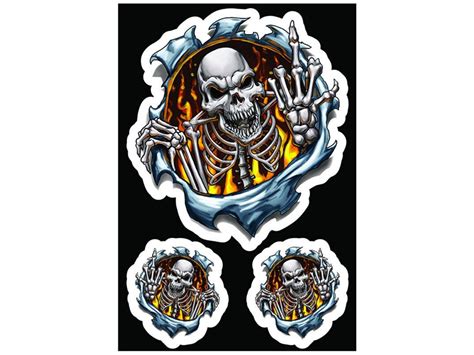 Autocolantes Lethal Threat Finger Skull Lt Worten Pt