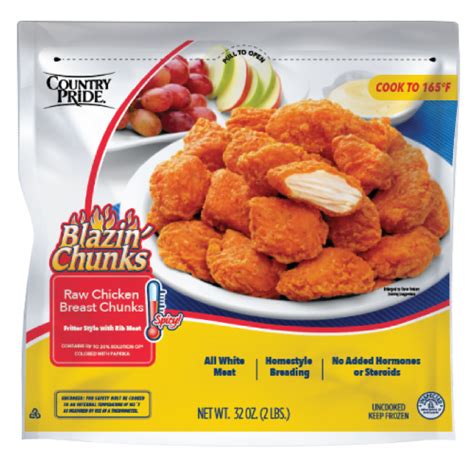 Country Pride Frozen Raw Chicken Breast Chunks 32 Oz King Soopers