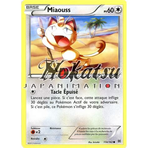 Achat Pkm Miaouss Xy Impulsion Turbo Pokemon Hokatsu