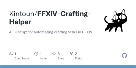 GitHub - Kintoun/FFXIV-Crafting-Helper: AHK script for automating ...