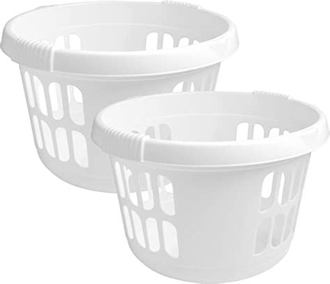 Jms We Create Smile Set Of L Litre Plastic Round Laundry Basket