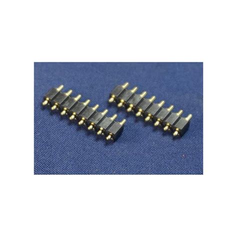 Buy Davitu 10pcs Spring Loaded Pogo Pin Connector 8 Pin 2 50 Mm Pitch 5