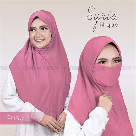 Jual Jilbab Syari Malaya Niqab 2in1 Trend Terbaru 2020 Pengganti Masker