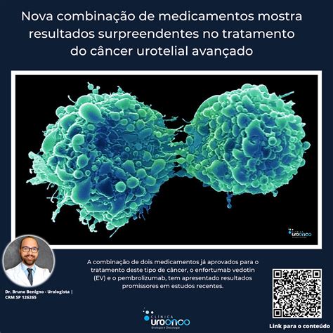 Inovação no tratamento do câncer urotelial avançado nova combinação de