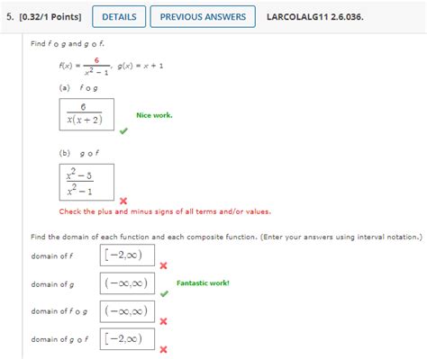 Solved Find F∘g And G∘f F X X2−16 G X X 1 A F∘g Nice