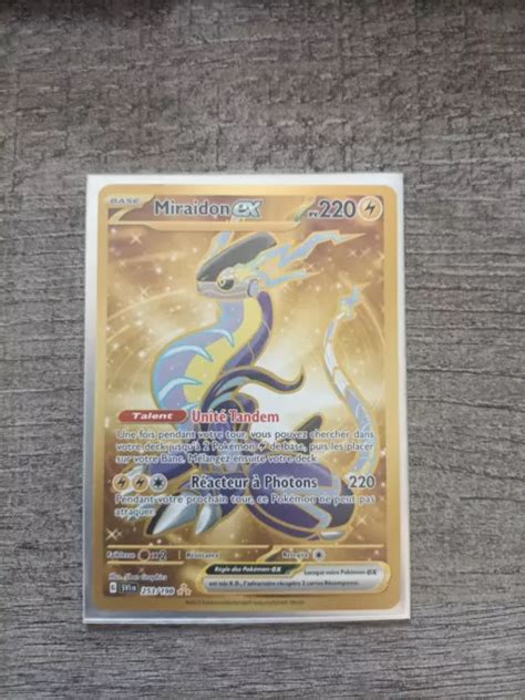 CARTE POKÉMON Miraidon EX 253 198 GOLD EV1 Ecarlate Violet FR