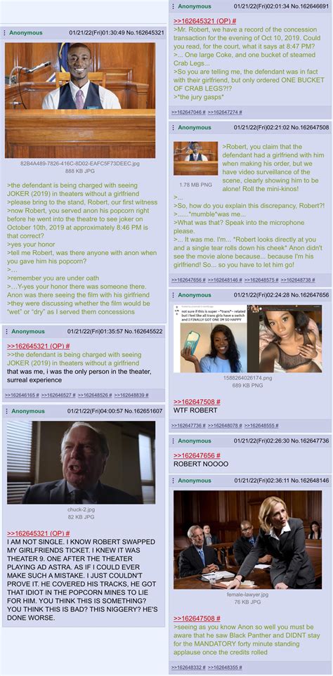 Robert And Anon In The Kinoplex Court R4chan
