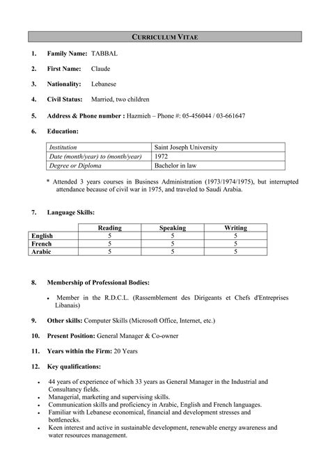 CT CV EUFormat 2013 PDF