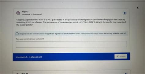 Solved A Sample Of Copper Absorbs 4 38E1 KJ Of Heat Chegg